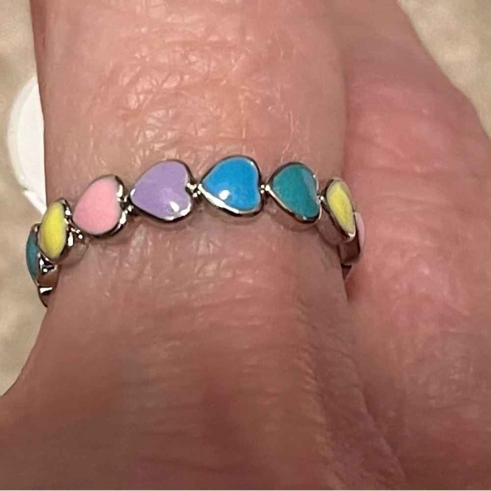New Heart Sterling Silver ring size 7